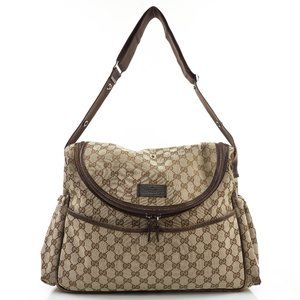 Auth Gucci Gg Diaper Messenger #25208G73